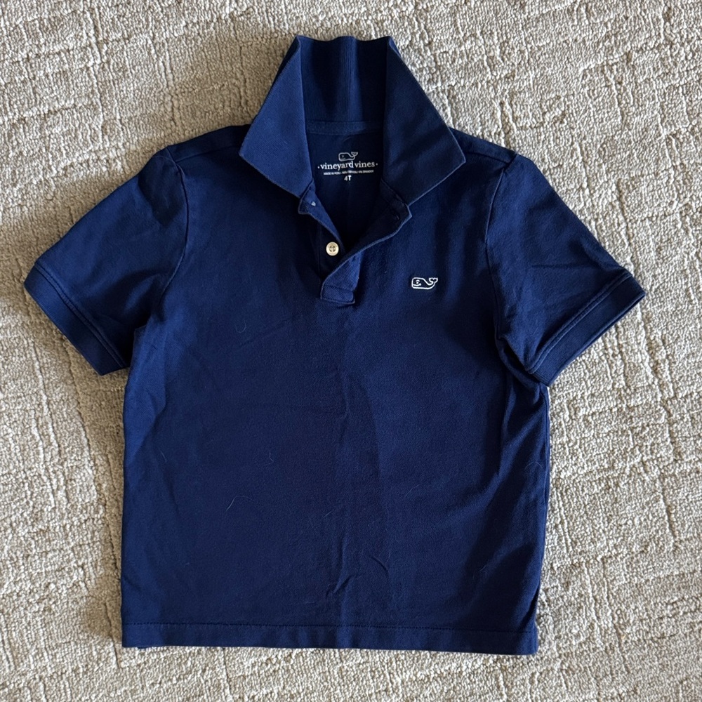 Vineyard Vines Classic Navy Polo for Kids